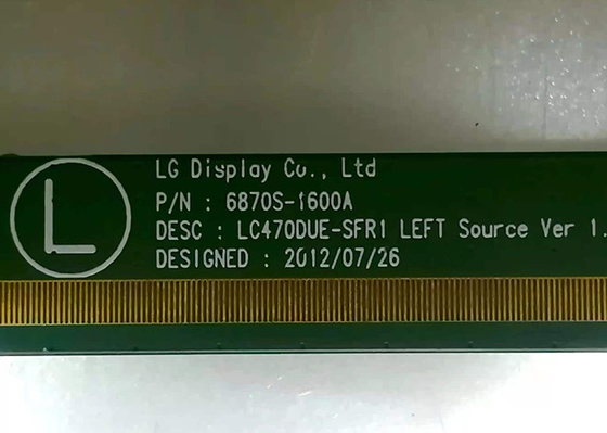 LC470DUE-SFR1 TV OPEN CELL , 47 Inch Lg Tv Panel 1920X1080