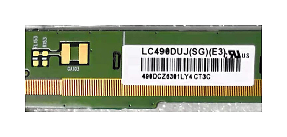LCD Lg 49 Inch Tv Panel 12V LC490DUJ-SGE3 With Strict Testing